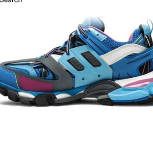 Balenciaga Blue and Pink Men's Shoes